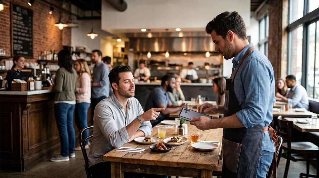 MP10 smart dining mobile ordering scenario